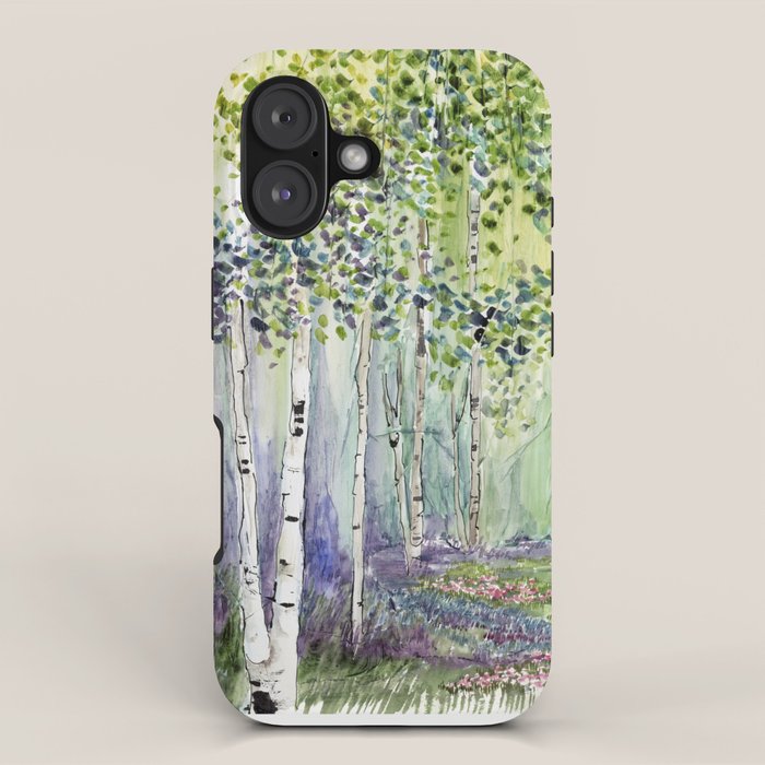 4 season watercolor collection - spring iPhone Case Gallery Image 1