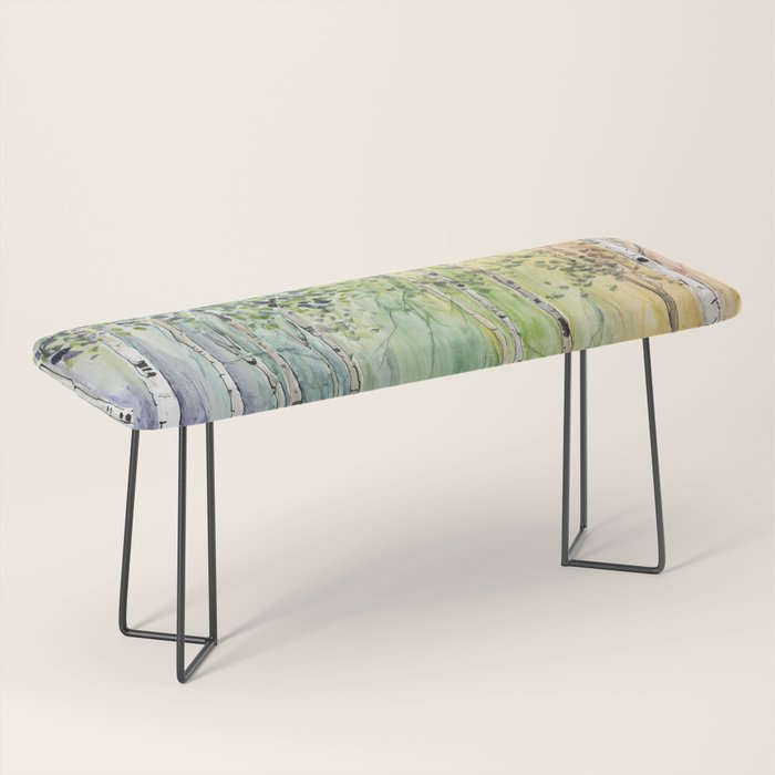 4 season watercolor collection - spring Bench Gallery Image 1