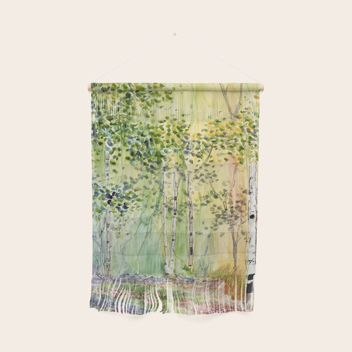 4 season watercolor collection - spring Wall Hanging Gallery Image 1