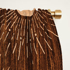 Boho sun Island style wood inlay art  Window Curtain Gallery Image 2