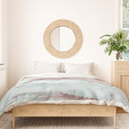 Marbled Stripes Luxury Rose Gold And Mint Glamour Duvet Cover Gallery Image 3