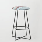 Marbled Stripes Luxury Rose Gold And Mint Glamour Stool Gallery Image 1