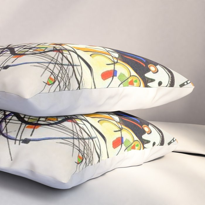 Wassily Kandinsky Transverse Line, No, 01. Pillow Sham Gallery Image 3