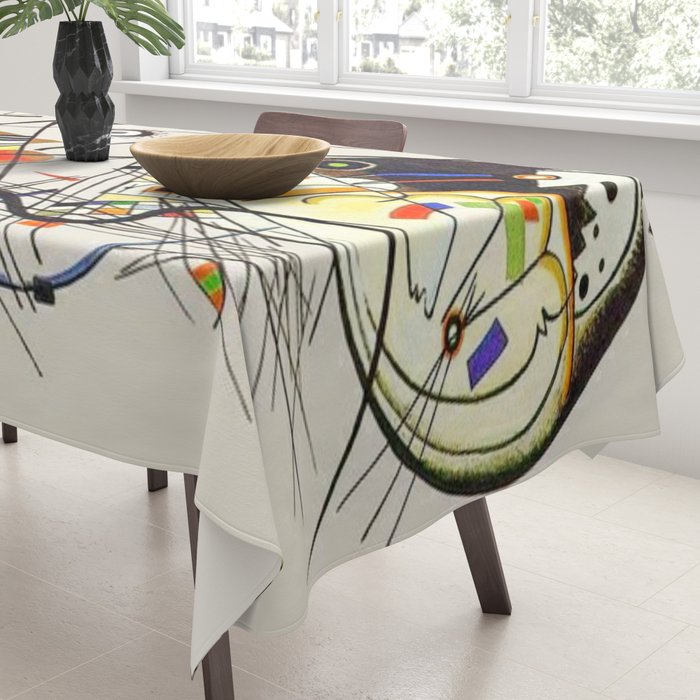 Wassily Kandinsky Transverse Line, No, 01. Tablecloth Gallery Image 3