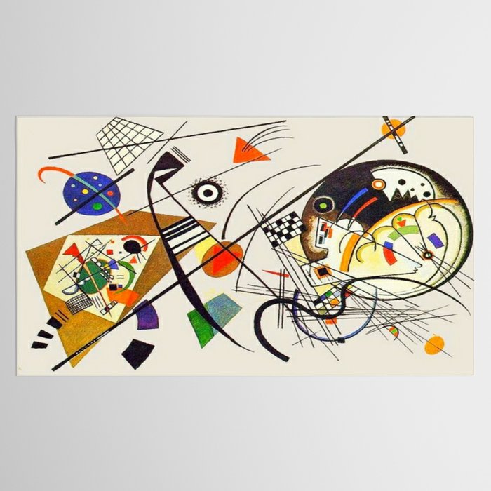 Wassily Kandinsky Transverse Line, No, 01. Tablecloth Gallery Image 2
