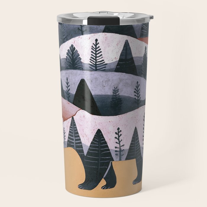 Mountain Bear Travel Mug Gallery Image 1