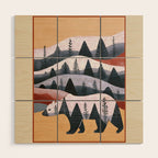 Mountain Bear Wood Wall Art Gallery Image 1