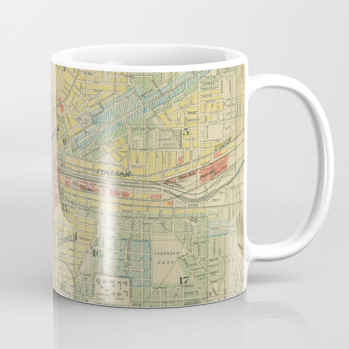 Vintage Map of Syracuse NY (1918) Coffee Mug Gallery Image 1
