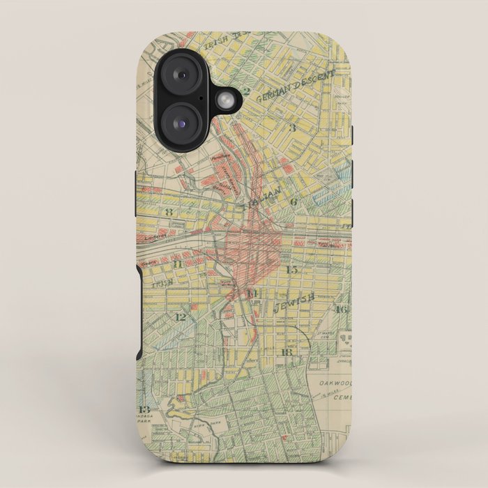 Vintage Map of Syracuse NY (1918) iPhone Case Gallery Image 1
