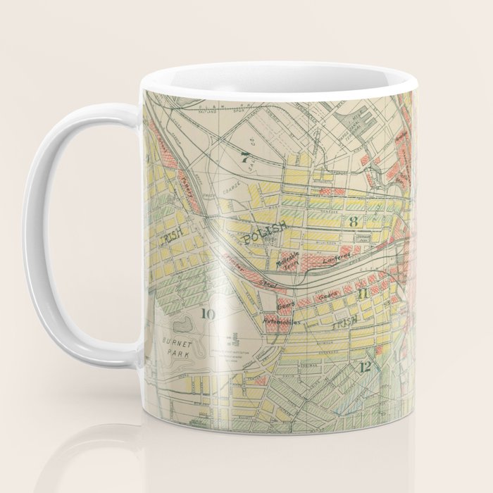 Vintage Map of Syracuse NY (1918) Coffee Mug Gallery Image 3