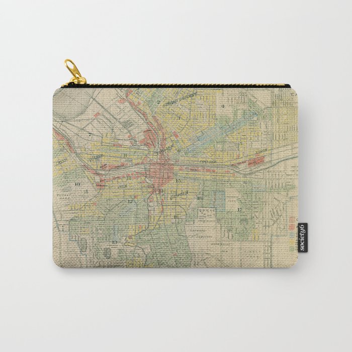 Vintage Map of Syracuse NY (1918) Carry All Pouch Gallery Image 1