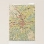 Vintage Map of Syracuse NY (1918) Stationery Card Gallery Image 2