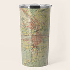 Vintage Map of Syracuse NY (1918) Travel Mug Gallery Image 1