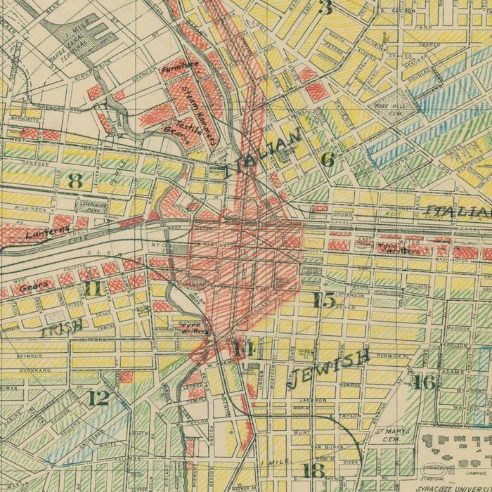 Vintage Map of Syracuse NY (1918) Coffee Mug Gallery Image 2