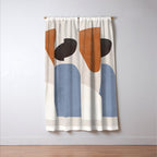 Modern Abstract Minimal Shapes 220 Window Curtain Gallery Image 3