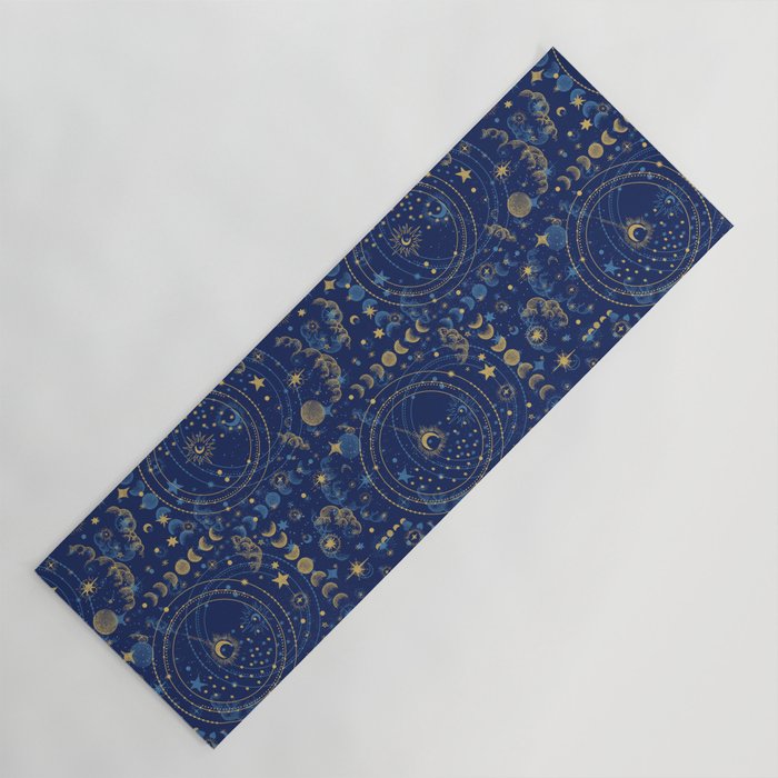 Pattern mystic celestial dark A Yoga Mat Gallery Image 1