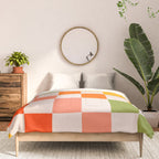 Mid Mod Colourful Sunny Check Pattern Comforter Gallery Image 3