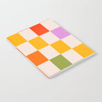 Mid Mod Colourful Sunny Check Pattern Notebook Gallery Image 2