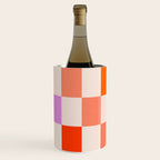 Mid Mod Colourful Sunny Check Pattern Wine Chiller Gallery Image 2