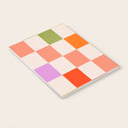Mid Mod Colourful Sunny Check Pattern Notebook Gallery Image 3