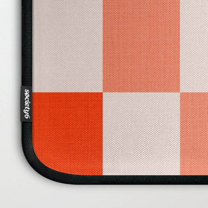 Mid Mod Colourful Sunny Check Pattern Laptop Sleeve Gallery Image 3