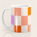 Mid Mod Colourful Sunny Check Pattern Coffee Mug Gallery Image 3