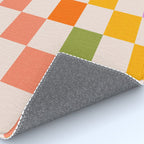 Mid Mod Colourful Sunny Check Pattern Rug Gallery Image 4