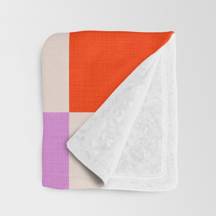 Mid Mod Colourful Sunny Check Pattern Throw Blanket Gallery Image 3