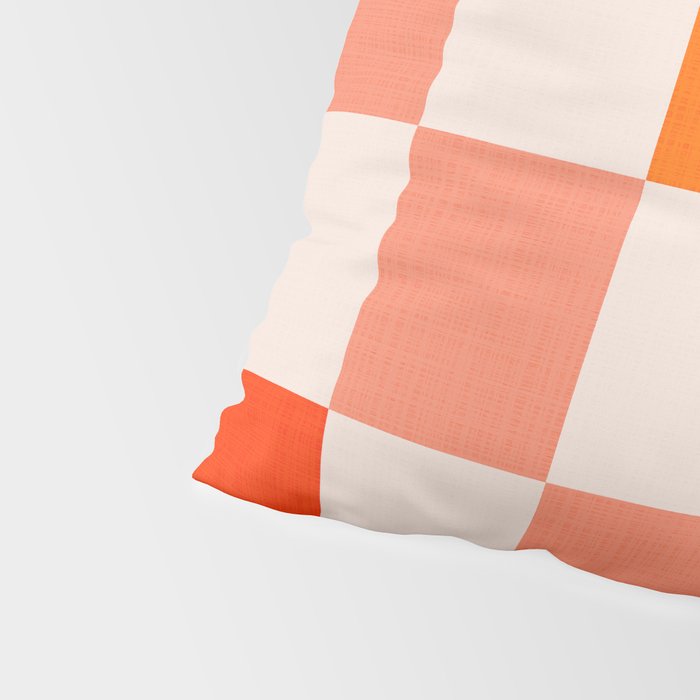 Mid Mod Colourful Sunny Check Pattern Pillow Sham Gallery Image 4