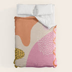 Bright Splotchy Shapes Duvet Cover Gallery Image 6