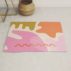 Bright Splotchy Shapes Rug Gallery Image 1