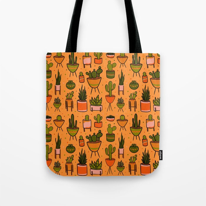 Modern Cactus Tote Bag Gallery Image 1