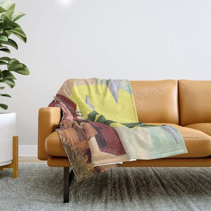 Desert Inn (Square) Throw Blanket Gallery Image 1