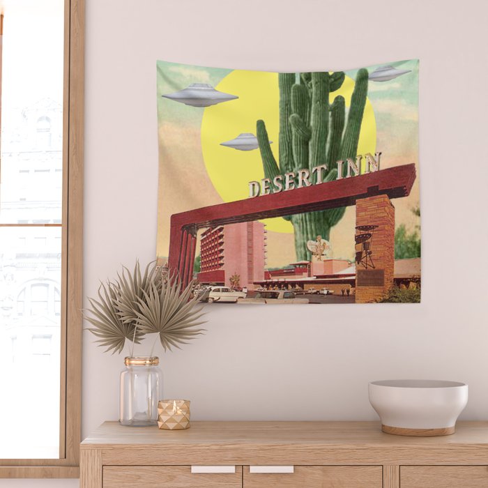 Desert Inn (Square) Wall Tapestry Gallery Image 2