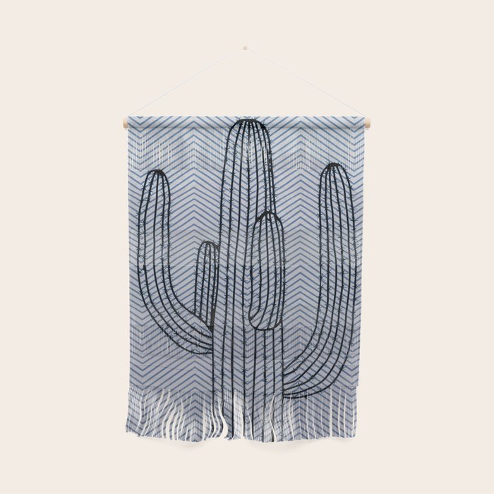 Deserted Cactus - chevron slate Wall Hanging Gallery Image 1