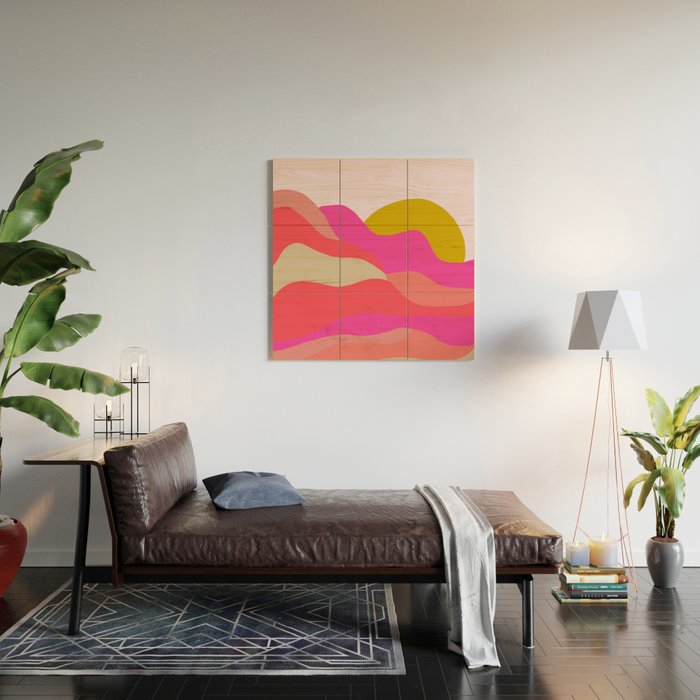 Adelaida, mountain sunset Wood Wall Art Gallery Image 2
