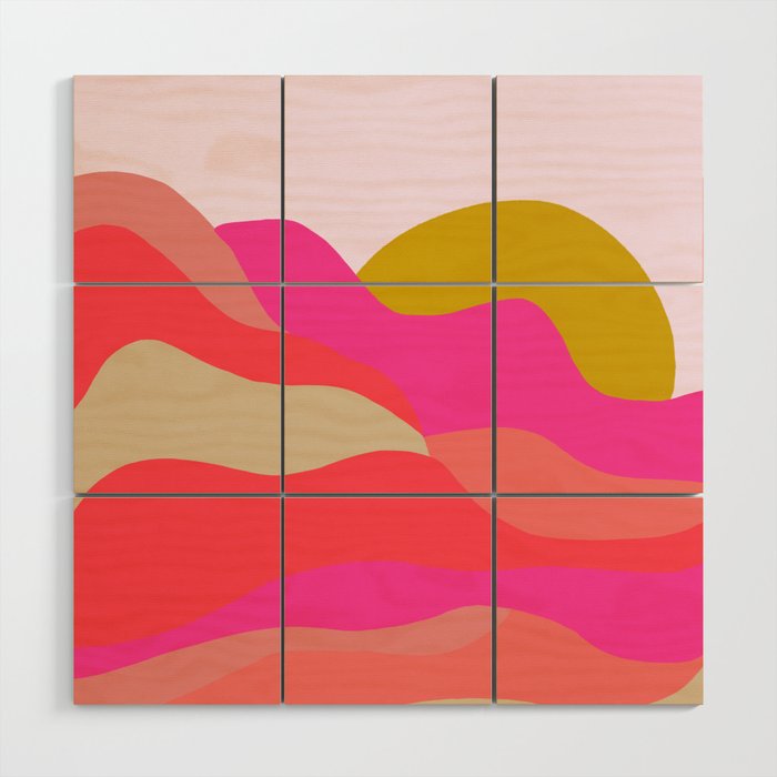 Adelaida, mountain sunset Wood Wall Art Gallery Image 1