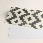 Taos - black and alabaster Wrapping Paper Gallery Image 2