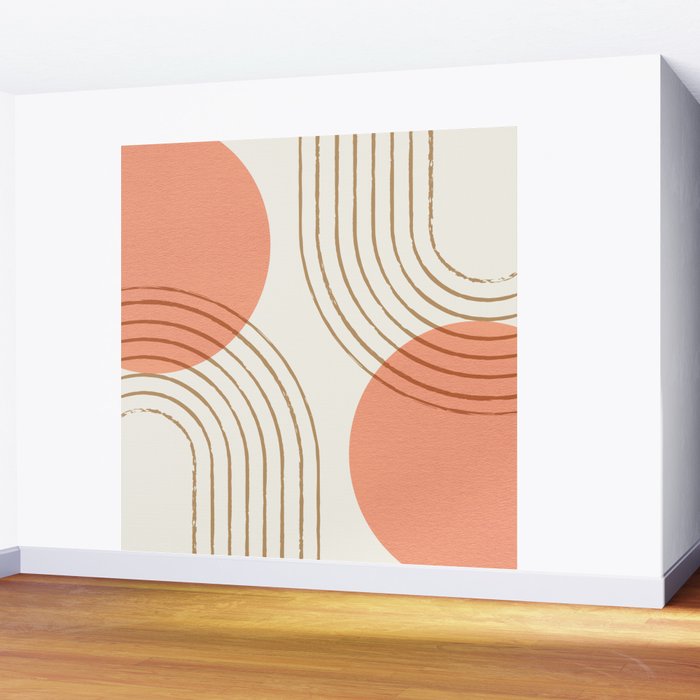 Sun Arch Double - Coral Wall Mural Gallery Image 2
