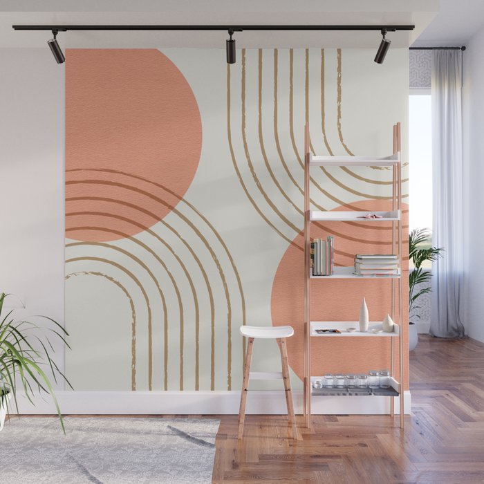 Sun Arch Double - Coral Wall Mural Gallery Image 1