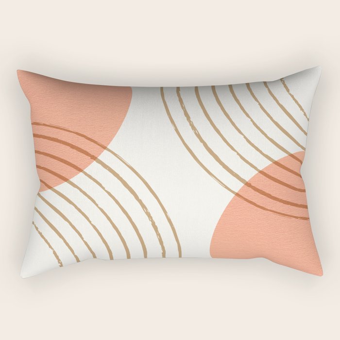 Sun Arch Double - Coral Rectangular Pillow