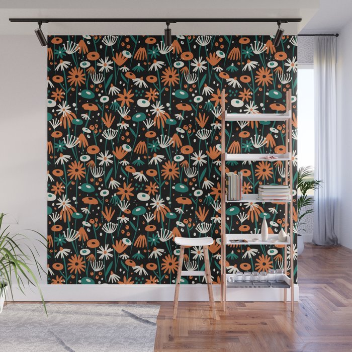 Midnight Meadow Wall Mural Gallery Image 1