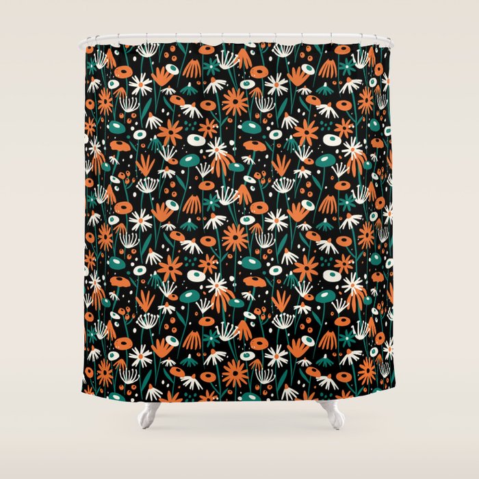 Midnight Meadow Shower Curtain Gallery Image 1