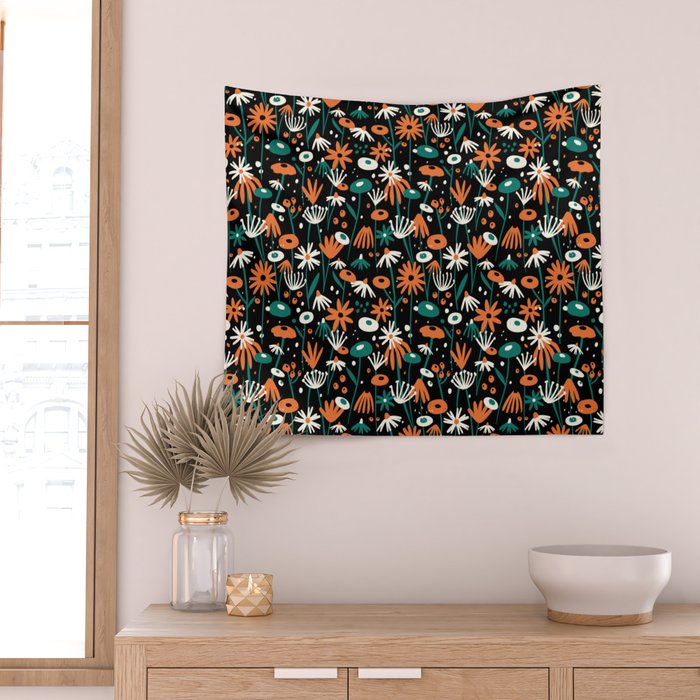 Midnight Meadow Wall Tapestry Gallery Image 2