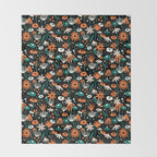 Midnight Meadow Throw Blanket Gallery Image 2