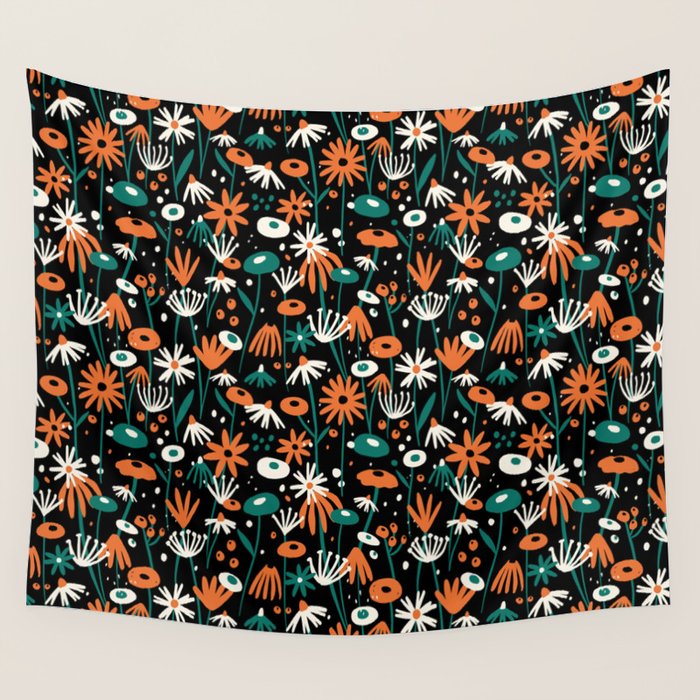 Midnight Meadow Wall Tapestry Gallery Image 1