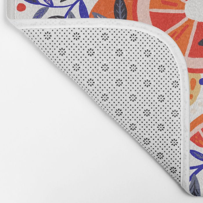Fresh Citrus Mesh - White Bath Mat Gallery Image 2