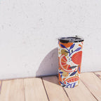 Fresh Citrus Mesh - White Travel Mug Gallery Image 4