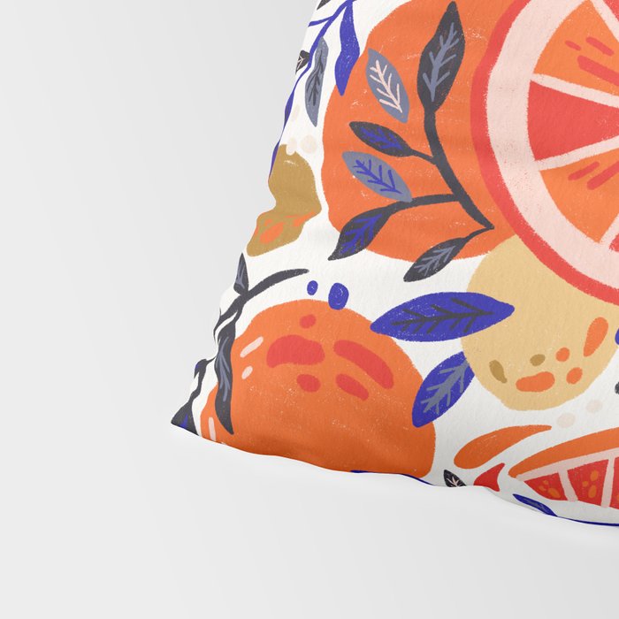 Fresh Citrus Mesh - White Pillow Sham Gallery Image 4