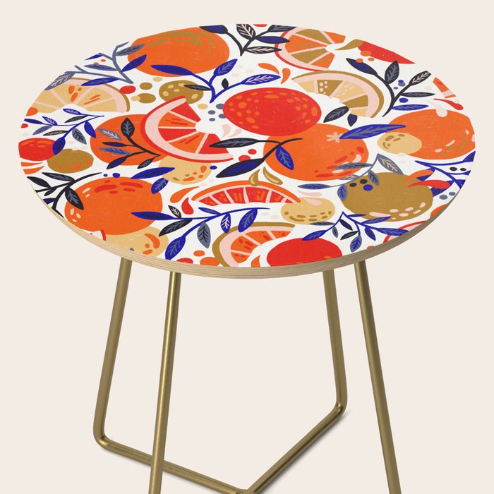 Fresh Citrus Mesh - White Side Table Gallery Image 2